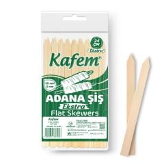 Kafem Adana Çöp Şiş Ekstra 24 cm 25 Adet