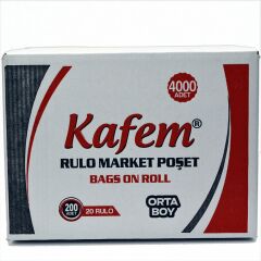 Rulo Market Manav Poşet Orta Boy / 200 Adet - Kafem
