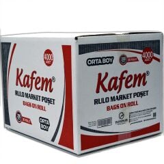 Rulo Market Manav Poşet Orta Boy / 200 Adet - Kafem