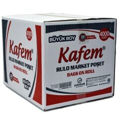 Rulo Market Manav Poşet Büyük Boy/ 200 Adet Kafem