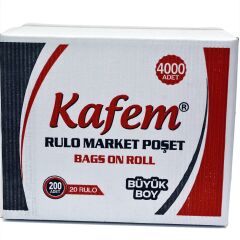 Rulo Market Manav Poşet Büyük Boy/ 200 Adet Kafem