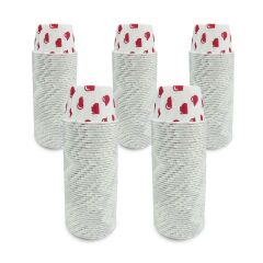 Kafem Kalp Puantiyeli Muffin Kek Kapsülü 50li X 5 Paket - K04