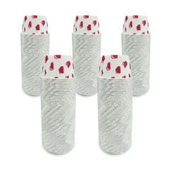 Kafem Kalp Puantiyeli Muffin Kek Kapsülü 50li X 5 Paket - K04