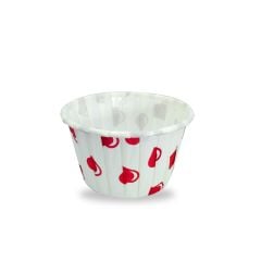 Kafem Kalp Puantiyeli Muffin Kek Kapsülü 50li X 5 Paket - K04