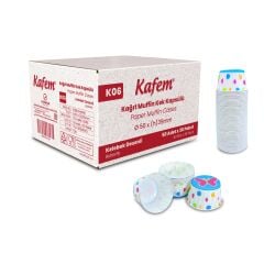 Kafem Kelebekli Muffin Kek Kapsülü 50li X 30 Paket (Koli) - K06
