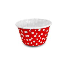 Kafem Kırmızı Puantiyeli Muffin Kek Kapsülü 50li X 5 Paket - K15