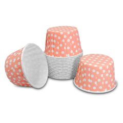 Kafem Pembe Puantiyeli Muffin Kek Kapsülü 50li X 5 Paket - K16