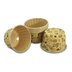 Kafem Kağıt Muffin Kek Kapsülü Desenli Kraft 50li X 30 Paket (Koli) - K18