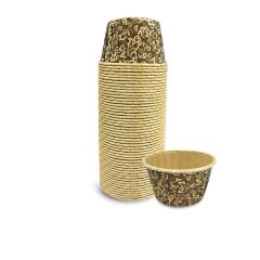 Kafem Muffin Kek Kapsülü Kahverengi Desenli 50li X 5 Paket - K19