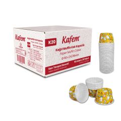 Kafem Muffin Kek Kapsülü Sarı Tavşan Desenli 50li X 30 Paket (Koli) - K20