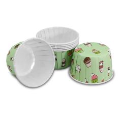 Kafem Muffin Kek Kapsülü Mint Dondurma Desenli 50li X 5 Paket - K21