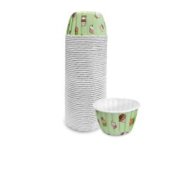 Kafem Muffin Kek Kapsülü Mint Dondurma Desenli 50li X 30 Paket (Koli) - K21