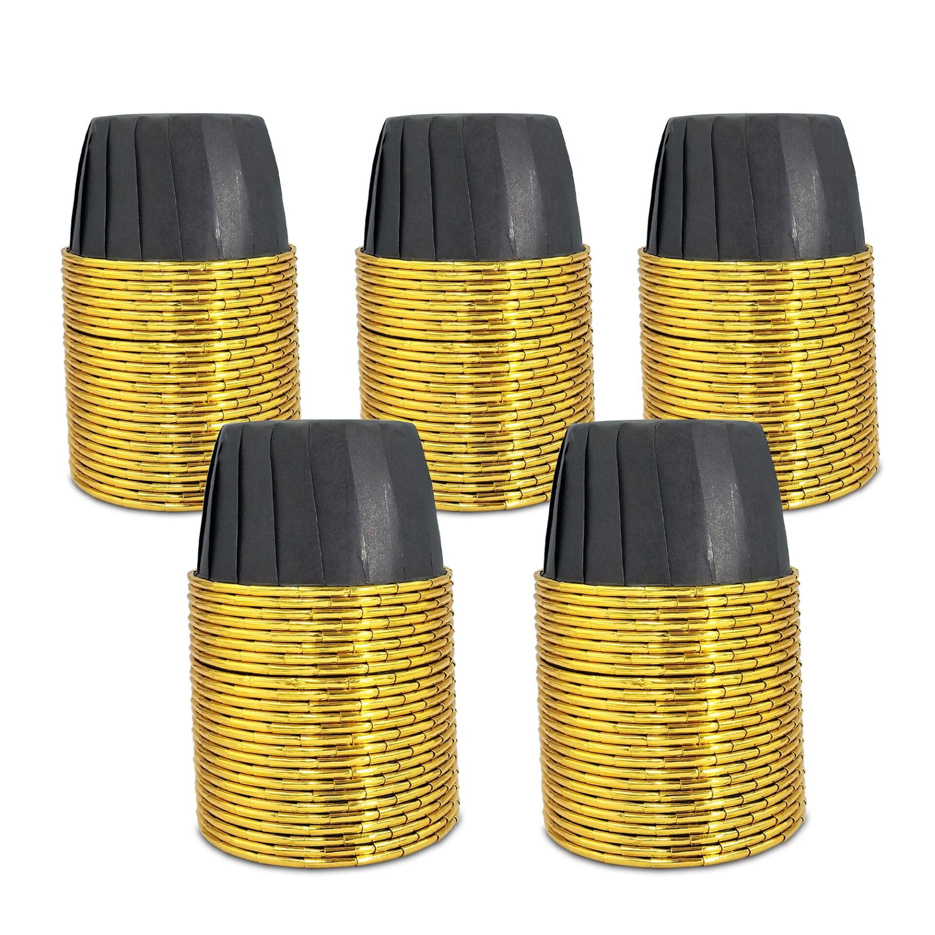 Kafem Muffin Kek Kapsülü Siyah-Altın 25li X 5 Paket - K25