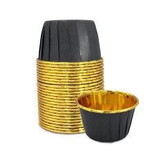 Kafem Muffin Kek Kapsülü Siyah-Altın 25li X 5 Paket - K25