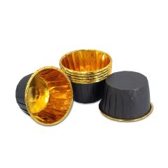 Kafem Muffin Kek Kapsülü Siyah-Altın 25li X 5 Paket - K25
