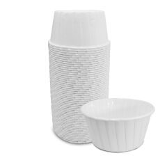 Kafem Muffin Kek Kapsülü Beyaz Büyük Boy 50li X 5 Paket - K28