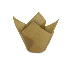 Kafem Muffin Kek Kapsülü Kalın Tulip Kraft 50li - K31