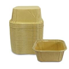 Kafem Muffin Kek Kapsülü Kare Kraft 50li - K34