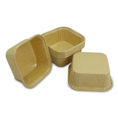 Kafem Muffin Kek Kapsülü Kare Kraft 50li X 5 Paket - K34