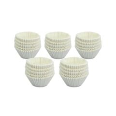 Kafem Muffin Kek Kapsülü Beyaz Küçük Boy No:1 100lü X 5 Paket - K41