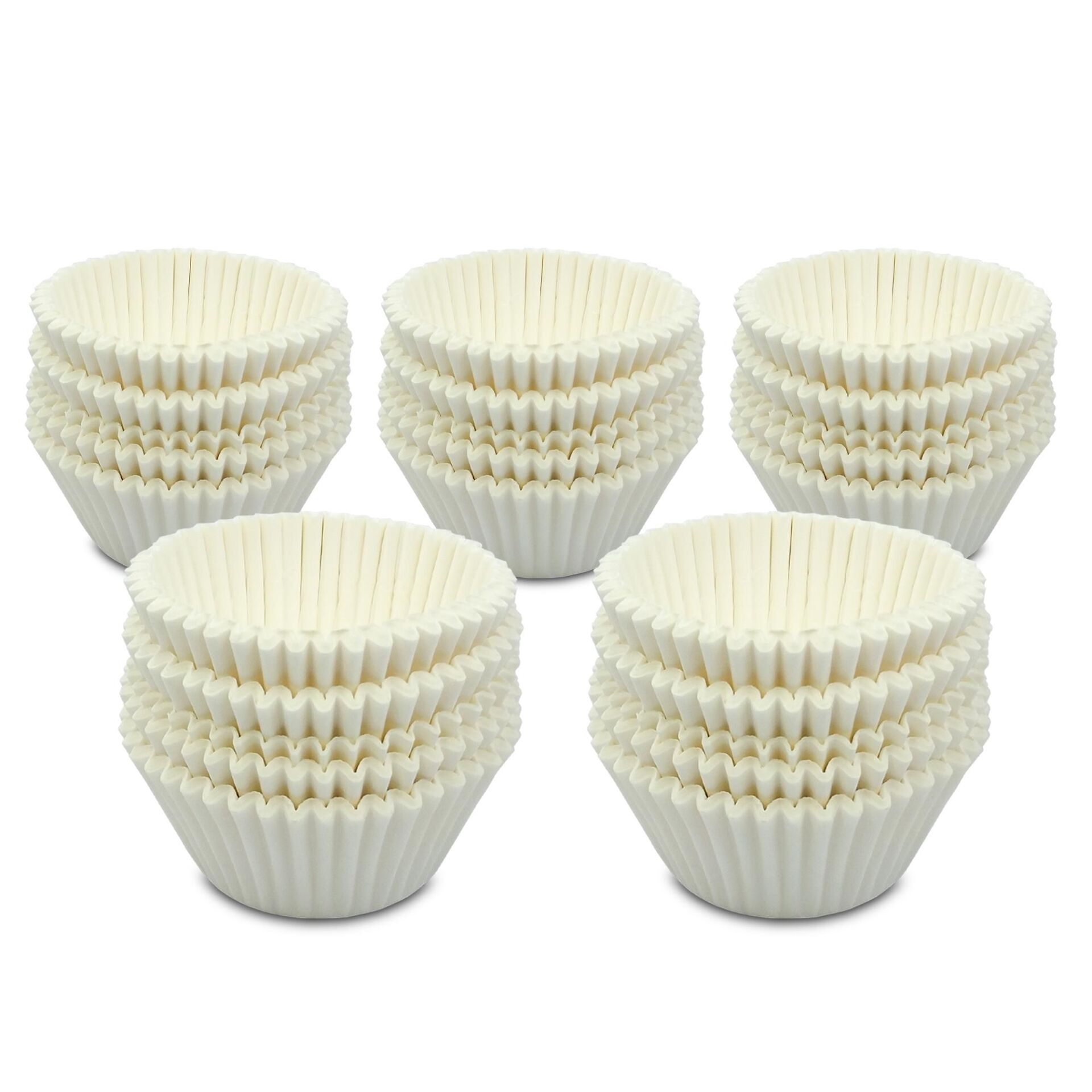 Kafem Muffin Kek Kapsülü Beyaz Büyük Boy No:2 100lü X 5 Paket - K42