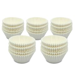 Kafem Muffin Kek Kapsülü Beyaz Büyük Boy No:2 100lü X 5 Paket - K42