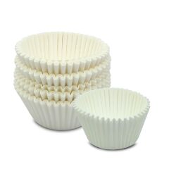 Kafem Muffin Kek Kapsülü Beyaz Büyük Boy No:2 100lü X 5 Paket - K42