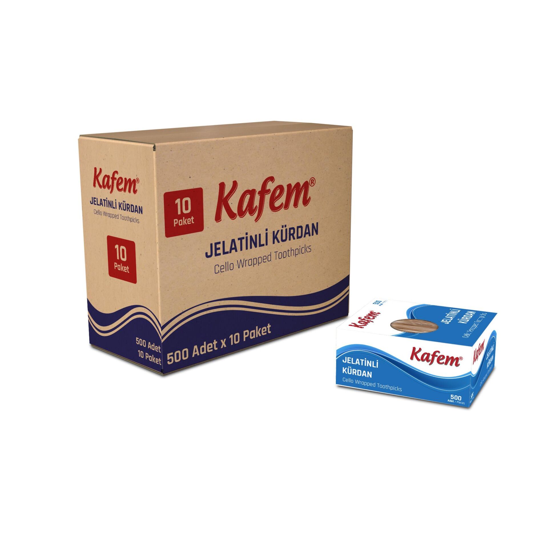 Kafem Jelatinli Kürdan 500lü x 10 Paket