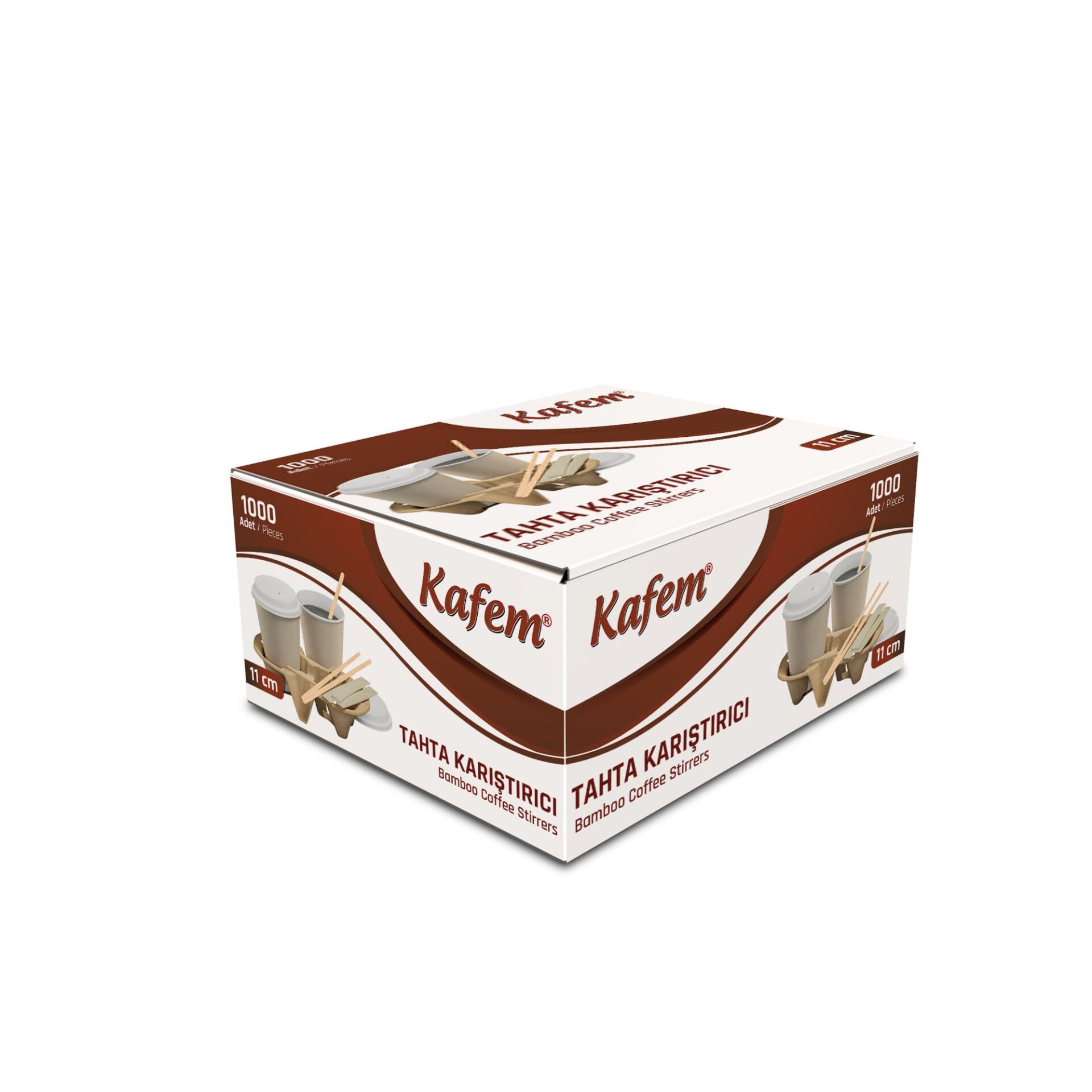 Kafem Tahta Karıştırıcı 11cm 1000li