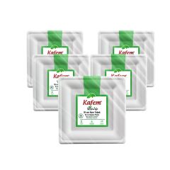 Kafem Ekolojik Kare Tabak 16 cm 25 Li X 5 Paket