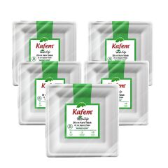 Kafem Ekolojik Kare Tabak 20 cm 25 Adet