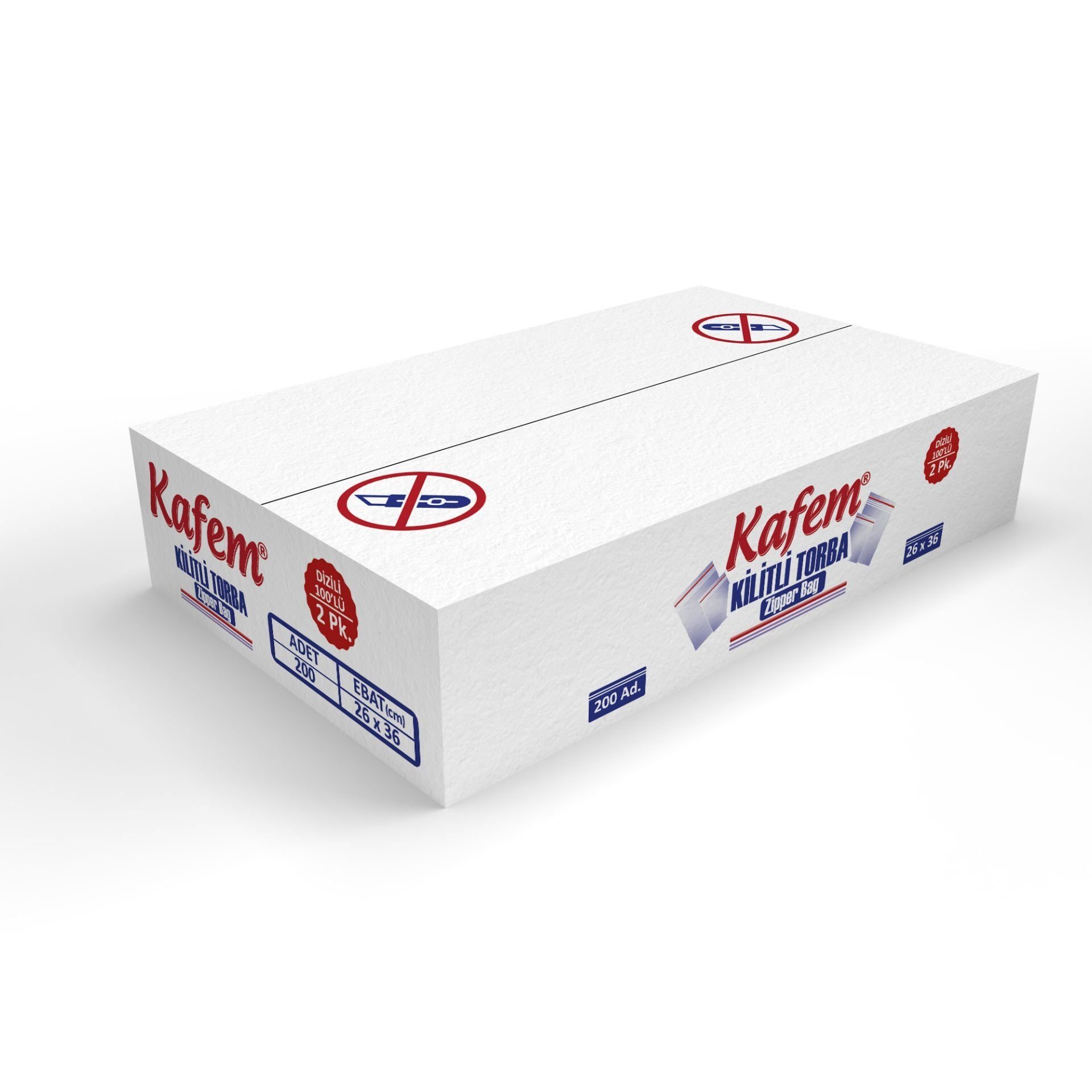 26 X 36 cm Kilitli Poşet / Naylon Torba 200 Adet - Kafem