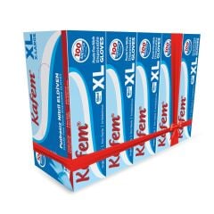 Kafem Mavi Nitril Eldiven Pudrasız (XL) 100 Lü X 5 Paket