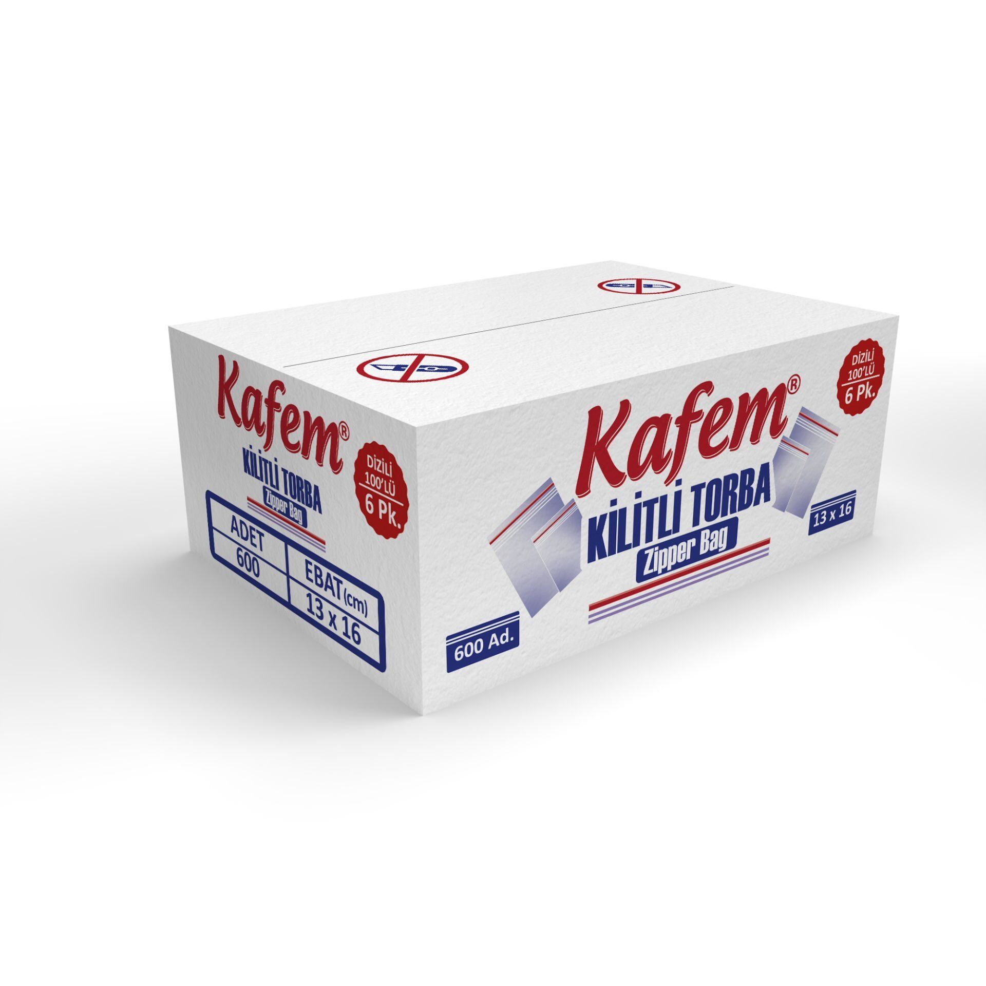 13 X 16 cm Kilitli Poşet / Naylon Torba 600 Adet - Kafem
