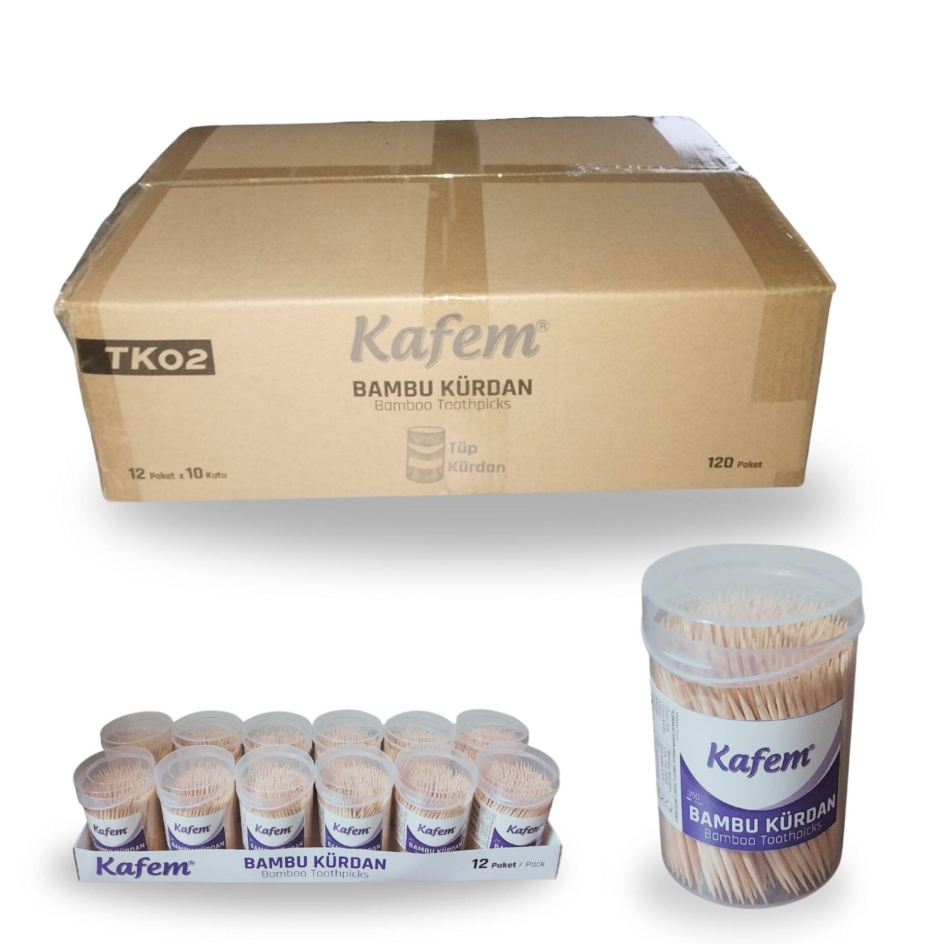 Kafem Tüp Kürdan 350 Li x 12 Paket 10 Kutu (Koli)