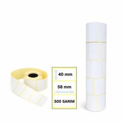 Terazi Etiketi 58x40 5lİ 1 Paket