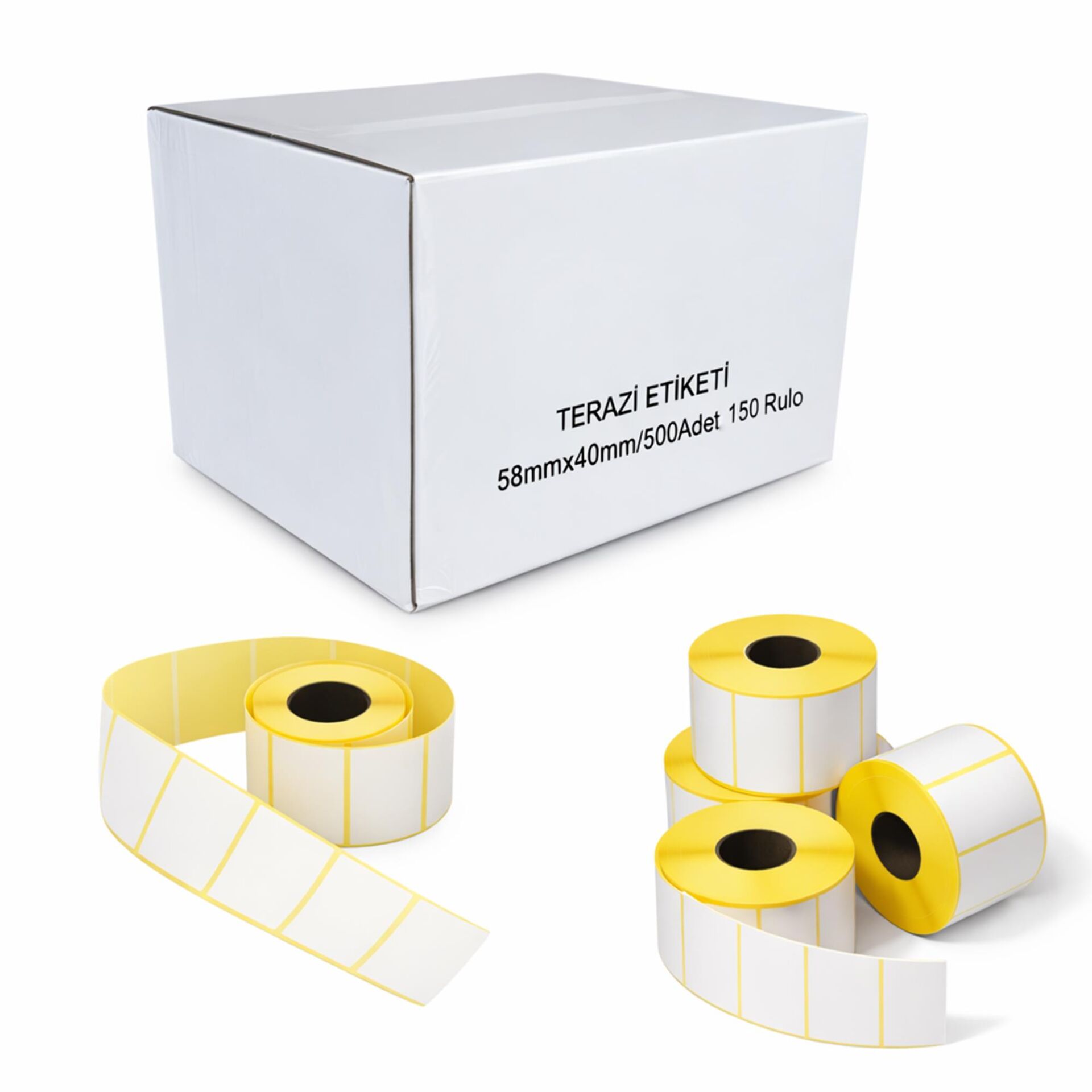 Terazi Etiketi 58x40 5lİ 30 PAKET (Koli)
