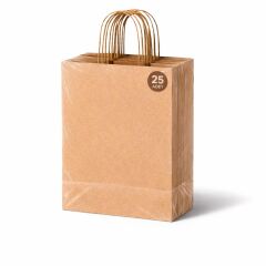 Kraft Çanta Kahverengi 25x31cm 25li x 10 Paket (Koli)