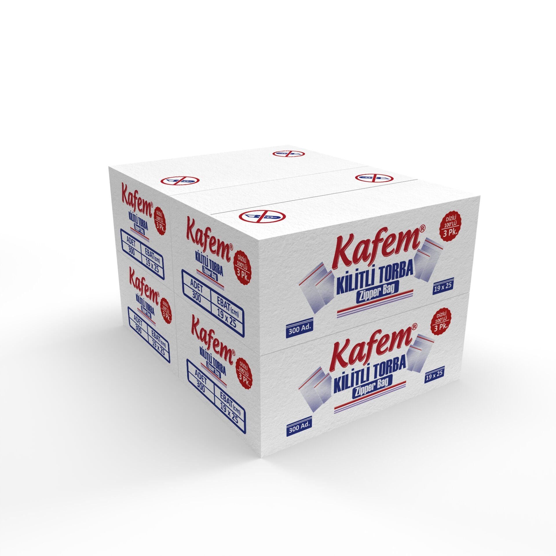19 X 25 cm Kilitli Poşet / Naylon Torba  ( 1.200 Adet )  -  Kafem