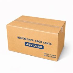 Kraft Çanta Kahverengi 45x50cm 25li x 10 Paket (Koli)