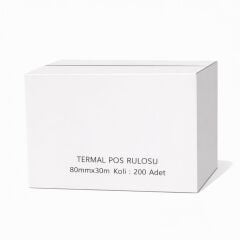 Termal Pos Rulosu 80x30 10lu 20 Paket (Koli)