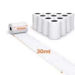 Termal Pos Rulosu 80x30 10lu 20 Paket (Koli)