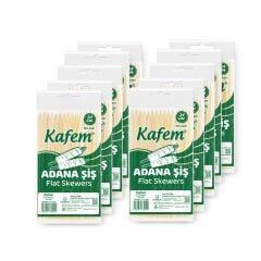 Kafem Adana Çöp Şiş 24 cm 100 Adet X 10 Paket