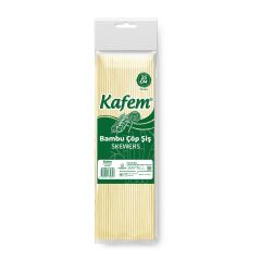 Kafem Bambu Çöp Şiş 25 cm 100 Lü X 50 Paket