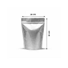 Doypak Şeffaf Metalize 20x30 cm 100 lü 5 Paket