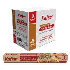 Kafem Yağlı Pişirme Kağıdı Doğal 37x42cm 8 Yaprak X 48 Adet (Koli)