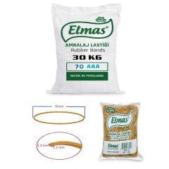 Elmas Ambalaj Lastiği 70 mm 30 Paket X 1000 Gram (Koli)