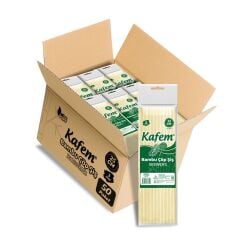 Kafem Bambu Çöp Şiş 25 cm 3 mm 100 Lü X 50 Paket