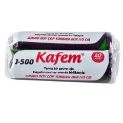 Jumbo Boy Çöp Poşeti 80 X 110 cm 500 Gram X 5 PAKET -Kafem