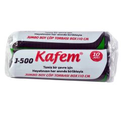 Jumbo Boy Çöp Poşeti 80 X 110 cm 500 Gram X 5 PAKET -Kafem